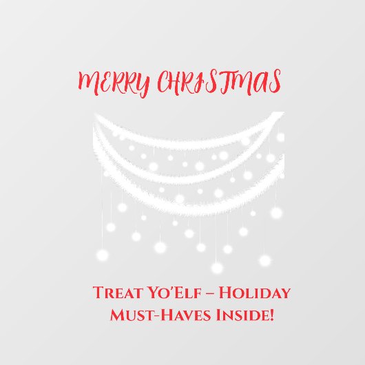 Christmas Funny Fensteraufkleber (Blatt)