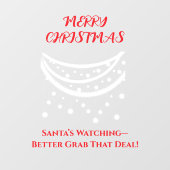 Christmas Funny Fensteraufkleber (Blatt)