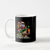 Christmas Funny Fish Santa Fishing Merry Fishmas Kaffeetasse (Links)