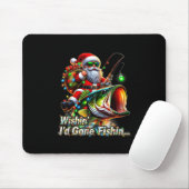 Christmas Funny Fish Santa Fishing Merry Fishmas Mousepad (Mit Mouse)