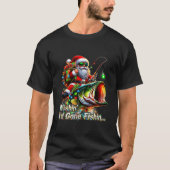 Christmas Funny Fish Santa Fishing Merry Fishmas  T-Shirt (Vorderseite)