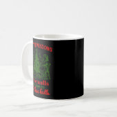 Christmas Funny From The Windows To The Walls Xmas Kaffeetasse (Vorderseite Links)