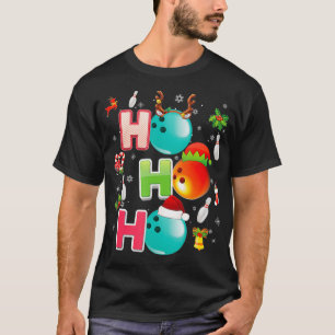 Christmas Funny Ho Ho Ho Bowling Pajama Santa Lieb T-Shirt