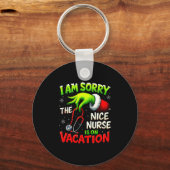 Christmas Funny I Am Sorry The Niche Nurse Santa H Schlüsselanhänger (Vorderseite)