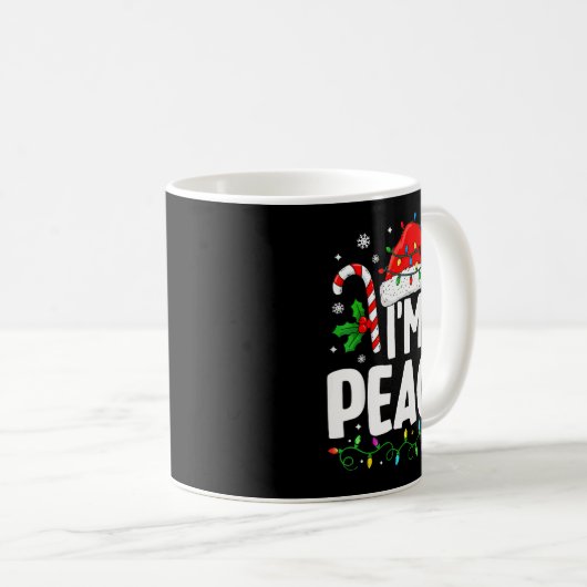 Christmas Funny I Come In Peace Couple Matching Me Kaffeetasse (VorderseiteRechts)