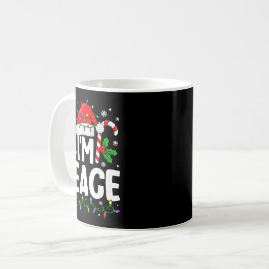 Christmas Funny I Come In Peace Couple Matching Me Kaffeetasse (Vorderseite Links)