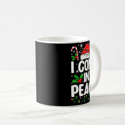 Christmas Funny I Come In Peace Couple Matching Me Kaffeetasse (VorderseiteRechts)