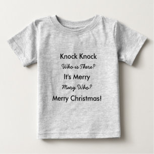 Christmas Funny Joke Mysteriöse Gasttypografie Baby T-shirt