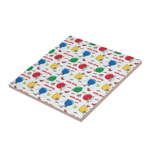 Christmas funny mouse with balls fliese (Seite)