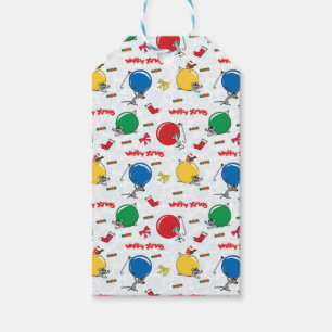 Christmas funny mouse with balls geschenkanhänger