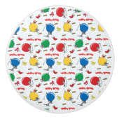 Christmas funny mouse with balls keramikknauf (Vorderseite)