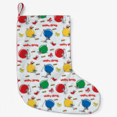 Christmas funny mouse with balls kleiner weihnachtsstrumpf (Vorderseite)