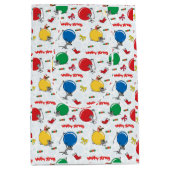 Christmas funny mouse with balls mittlere geschenktüte (Vorderseite)