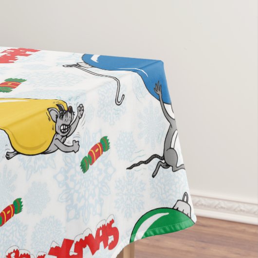 Christmas funny mouse with balls tischdecke (Beispiel)