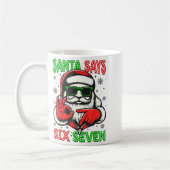 Christmas Funny Santa Says Six Seven 67 Meme Xmas  Kaffeetasse (Links)