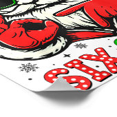 Christmas Funny Santa Says Six Seven 67 Meme Xmas Poster (Ecke)