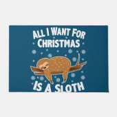 Christmas Funny Sloth Fußmatte (Vorderseite)