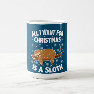Christmas Funny Sloth Kaffeetasse