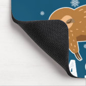Christmas Funny Sloth Mousepad (Ecke)