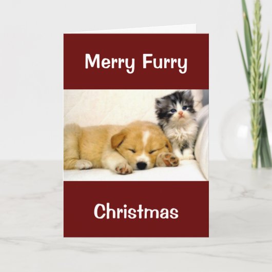 CHRISTMAS FÜR HUND/KATZE-GROOMER/VETERINARIER/MEHR KARTE (Vorderseite)