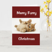 CHRISTMAS FÜR HUND/KATZE-GROOMER/VETERINARIER/MEHR KARTE (Gelbe Blume)