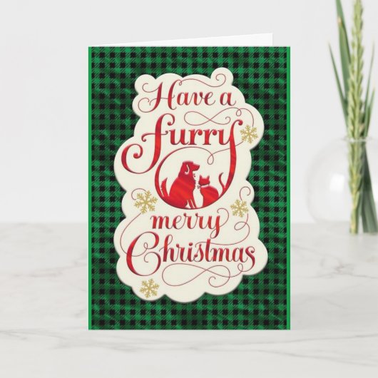 CHRISTMAS FÜR HUNDE/VETERINÄR/MEHR KARTE (Vorderseite)