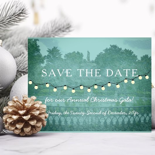 Christmas Gala Forsyth Park Savannah GA Party Postkarte