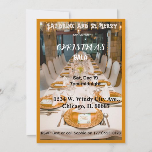 Christmas Gala Invitation Einladung (Vorderseite)