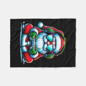 Christmas Gamer Boys Video Game Santa Xmas Fleecedecke (Vorderseite (Horizontal))