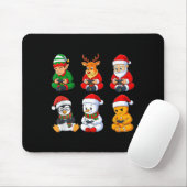 Christmas Gamer Boys Video Games Santa Elf Reindee Mousepad (Mit Mouse)