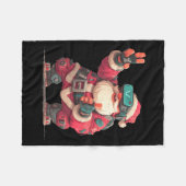 Christmas Gamer Look With This Cool Vr Santa Claus Fleecedecke (Vorderseite (Horizontal))
