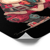 Christmas Gamer Look With This Cool Vr Santa Claus Poster (Ecke)