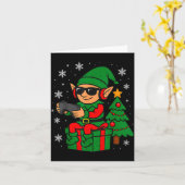 Christmas Gamer Retro Elf Funny Xmas Gaming Boys K Karte (Gelbe Blume)