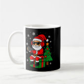 Christmas Gamer Retro Santa Funny Xmas Gaming Men Kaffeetasse (Links)