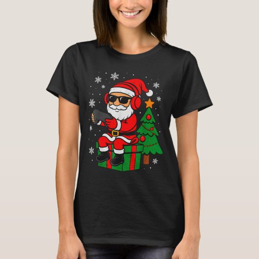 Christmas Gamer Retro Santa Funny Xmas Gaming Men  T-Shirt (Vorderseite)