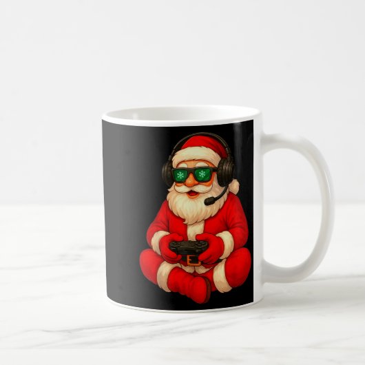 Christmas Gamer Santa Video Game Gaming Boys Men K Kaffeetasse (Rechts)