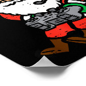 Christmas Gamer Santa Xmas Gaming Men Boys Kids Yo Poster (Ecke)