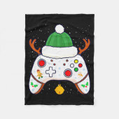 Christmas Gamer Video Game Controller Gamepad  Fleecedecke (Vorderseite)
