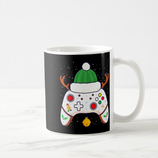 Christmas Gamer Video Game Controller Gamepad  Kaffeetasse (Rechts)