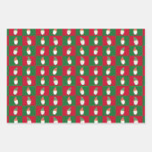 Christmas Garden Gnome Elf Wrapping Paper Geschenkpapier Set (Vorderseite 3)