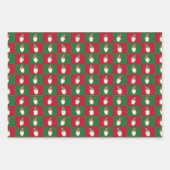 Christmas Garden Gnome Elf Wrapping Paper Geschenkpapier Set (Vorderseite 2)