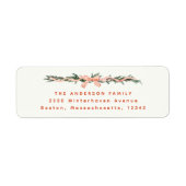 CHRISTMAS GARLAND-Adressetikett (Vorne)