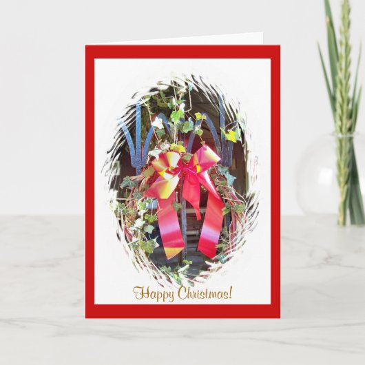 CHRISTMAS GARLAND FEIERTAGSKARTE (Vorderseite)