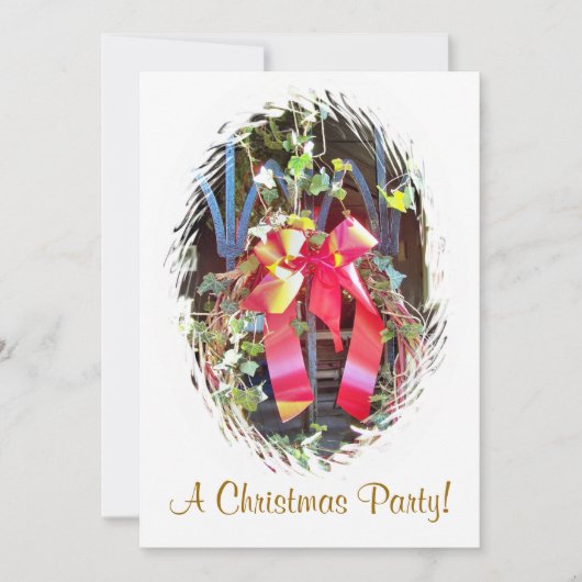 CHRISTMAS GARLAND FEIERTAGSKARTE (Vorderseite)