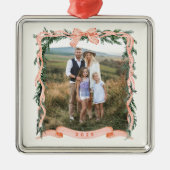 CHRISTMAS GARLAND Foto Ornament Aus Metall (Vorne)