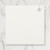 CHRISTMAS GARLAND Holiday Frame Geschenkmarke Geschenkanhänger (Rückseite)