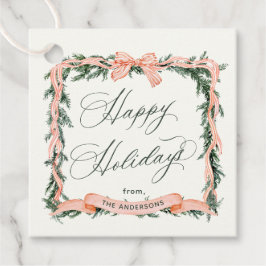 CHRISTMAS GARLAND Holiday Frame Geschenkmarke Geschenkanhänger