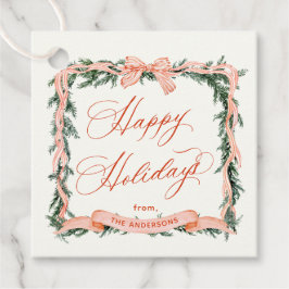 CHRISTMAS GARLAND Holiday Frame Geschenkmarke Geschenkanhänger