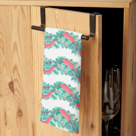 Christmas Garland Kitchen Towel Geschirrtuch (Drittel gefaltet)