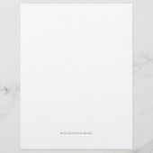 Christmas Garland with Faux Wood Stationery Briefbogen (Rückseite)